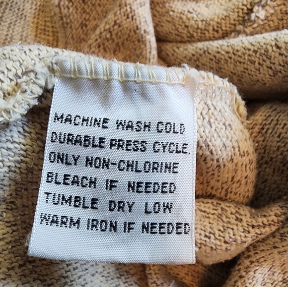 Vintage Dockers Heather Yellow Cotton Blend Mock Turtleneck Long Sleeve Pullover - Picture 4 of 7